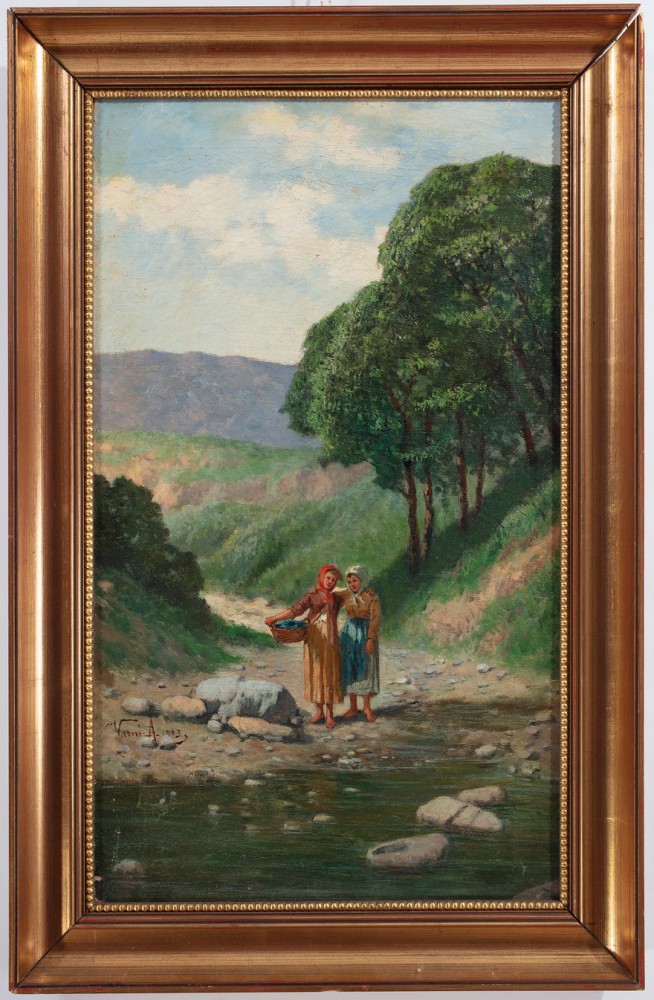 antonio varni: Le lavanderine polceverasche 1903